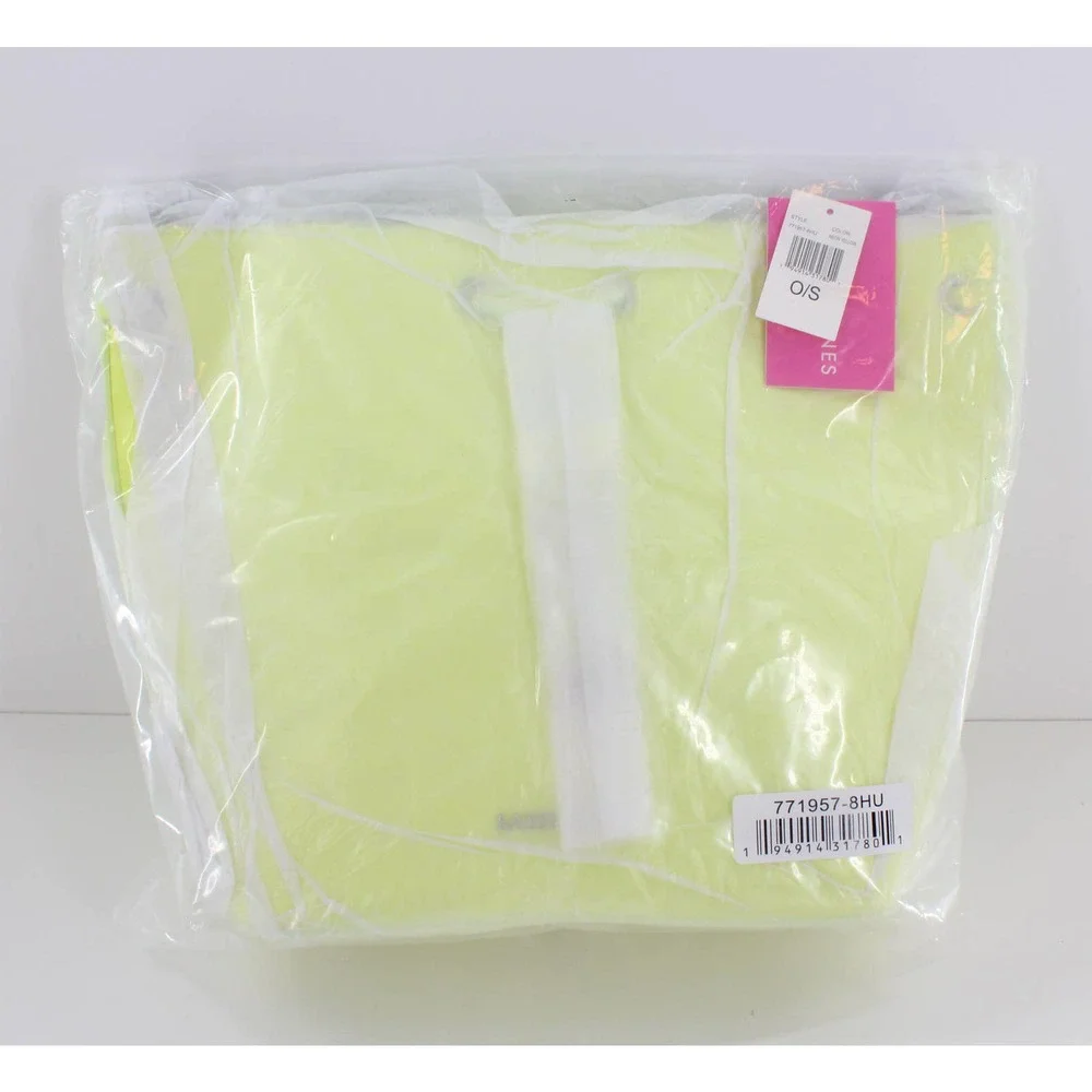 Sassy Jones Emma Saffiano Yellow Faux Leather Bucket Bag #SJ66 - Picture 4 of 6
